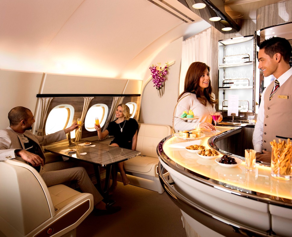Emirates' New A380 Onboard Lounge to make its ATM debut