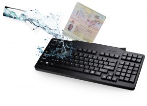 NEPTUN chrom® – Water and Dust Resistant Check-in Keyboard