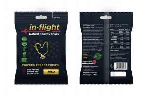 In-flight Natural Healthy Snack, Chicken Breast CRISPS, MILD