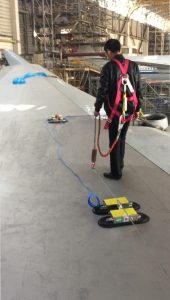 Aircraft Fall Protection system for Maintenance Safety