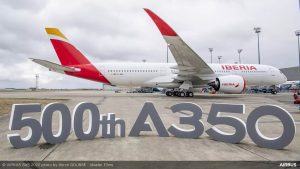 Airbus delivers its 500th A350 and unveils its new Production Standard 2022